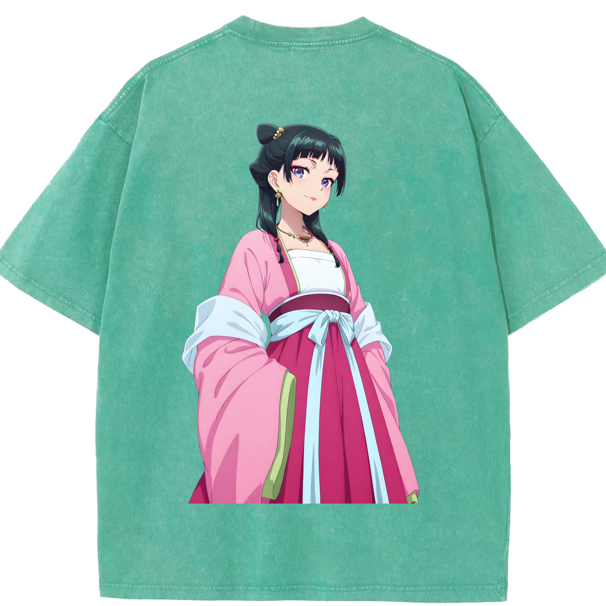 （画像用） 薬屋のひとりごと The Apothecary Diaries 綿100% ヴィンテージ風 半袖Tシャツ（背面プリント）